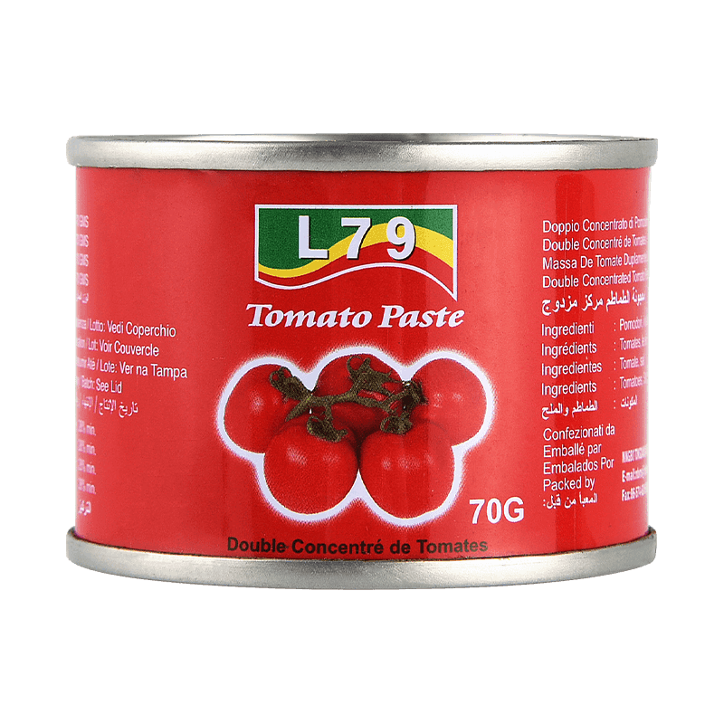 70g konzervovaná (snadná otevřená/ tvrdá otevřená) koncentrovaná rajčatová pasta